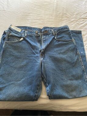 Wrangler Men’s Straight Jeans - Dark Blue Denim